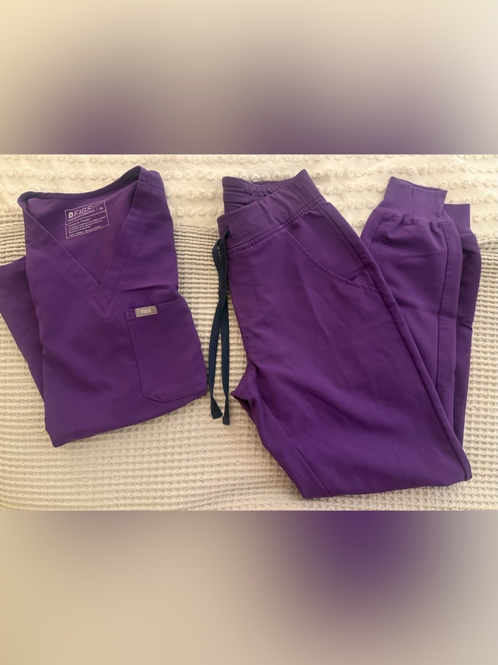FIGS Purple Jam scrubs XS
